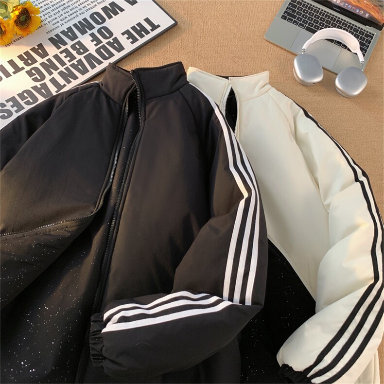 MY189/P95双面穿棉服冬季新款两面穿满天星棉衣宽松百搭加厚棉袄图片
