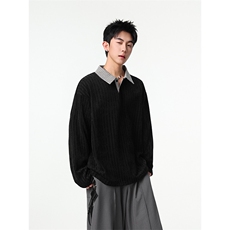 加绒加厚卫衣千鸟格长袖t恤polo打底衫504-T503-特P28（加绒P33），男装T恤，星座504