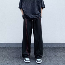 阔腿裤原宿文艺简约潮流女气质ins自然腰休闲裤长裤百搭新款，男装休闲裤，四季星座218-1