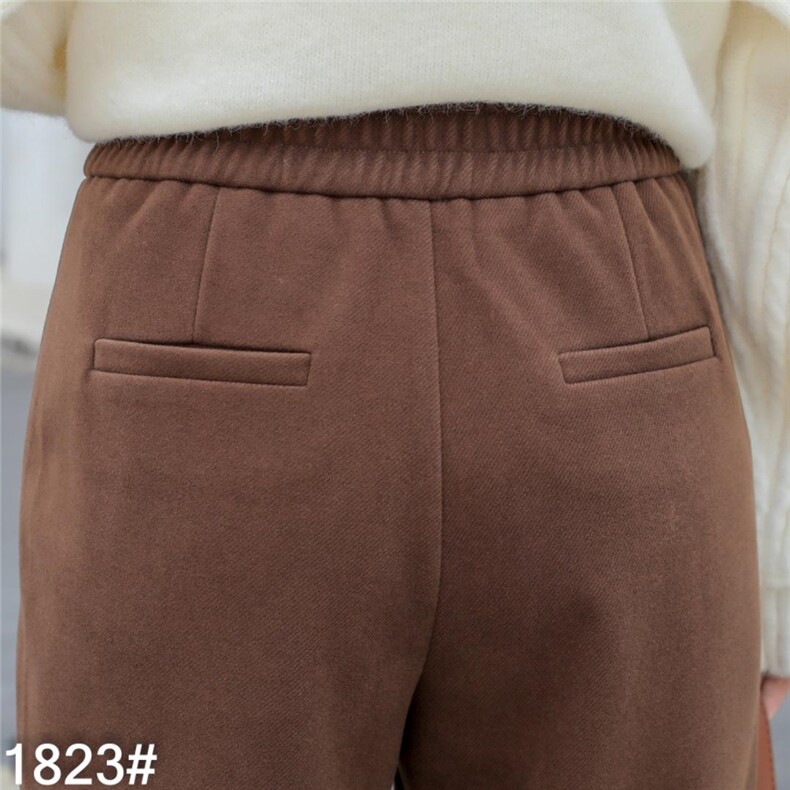 现货-大斜纹拉毛时尚女裤，其它，韫玉