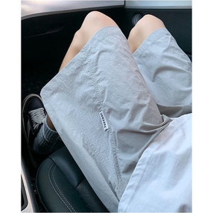 透气网眼冰丝速干短裤男夏季美式潮牌薄款五分裤子篮球运动沙滩裤图片