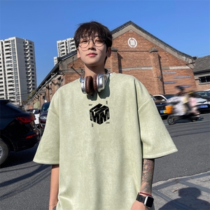 麂皮绒！重磅麂皮绒短袖t恤男JPDX205-特P 19 控38图片