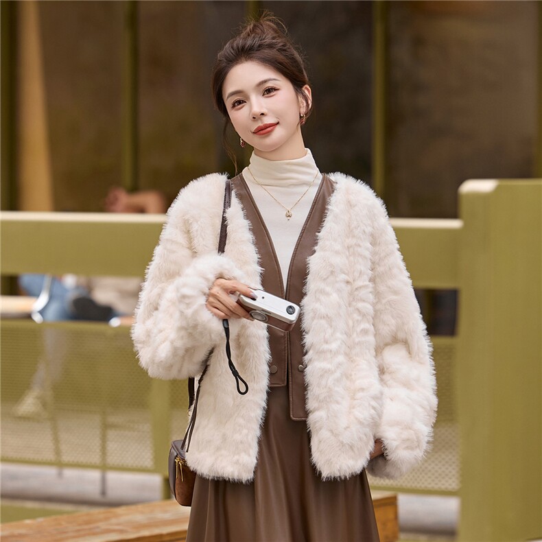 2025新款2C256-650-P255-K355时尚休闲舒适皮草外套,女装皮草,2C256