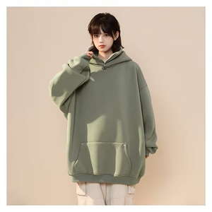 秋冬姐妹闺蜜装加绒加厚连帽卫衣女新款韩版宽松学生百搭上衣图片