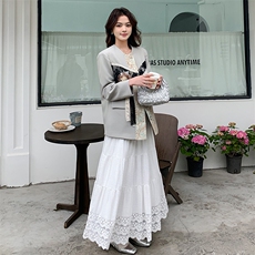 【主推款，】重工拼接复古新guo风短外套，女装短外套，素月