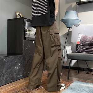 美式复古工装裤男夏季薄款ins高街裤子潮牌直筒休闲裤 K4431-P40图片