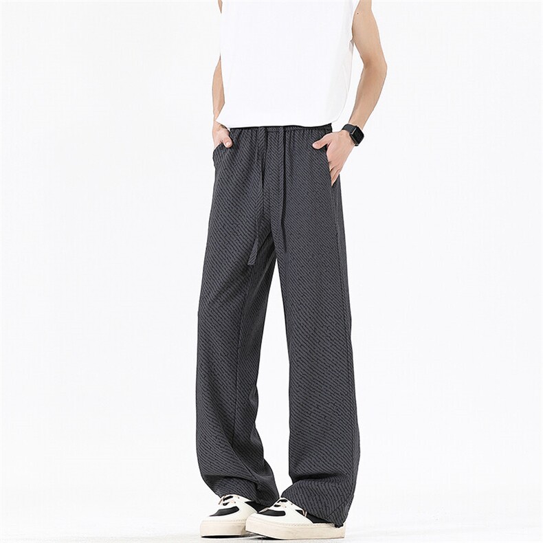 YK86043-P28控59.9聚酯纤维春夏垂坠感痞帅直筒休闲裤子男,男装休闲裤,电商A086-1