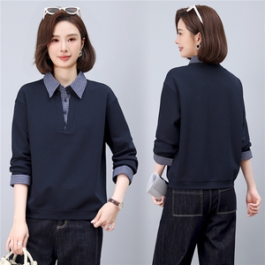 现货假两件卫衣，女装卫衣/绒衫，希欧阁