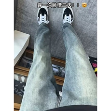 美式复古蓝直筒牛仔裤610A-1-YK001-P50，男装牛仔裤，星座610A-1