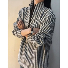 雪尼尔半拉链卫衣男女秋冬美式长袖t恤高级感重磅外套WE76，男装T恤，星座1116A（原606A-3）
