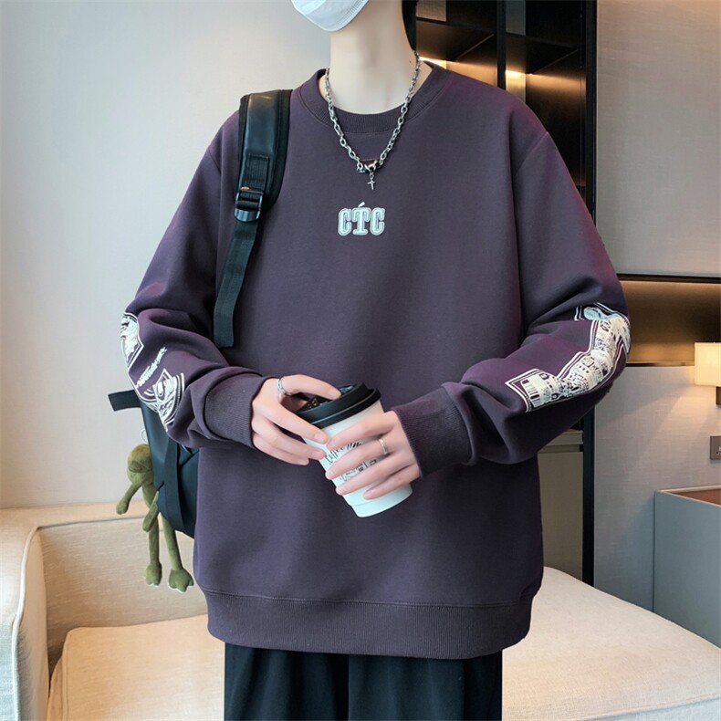 卫衣春季新款印花青少年套头男潮流学生休闲宽松WY822-P53,男装卫衣,星座1105-3