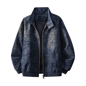 2026春季新款得物品质休闲皮夹克飞行服皮衣男防外套730-P58图片