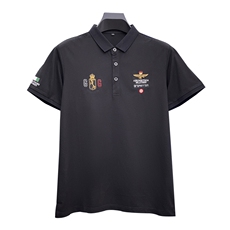 夏季短袖t恤男翻领POLO衫男士商务时尚休闲体恤有领半截袖上衣服，男装T恤，电商B212（原钱塘6029）