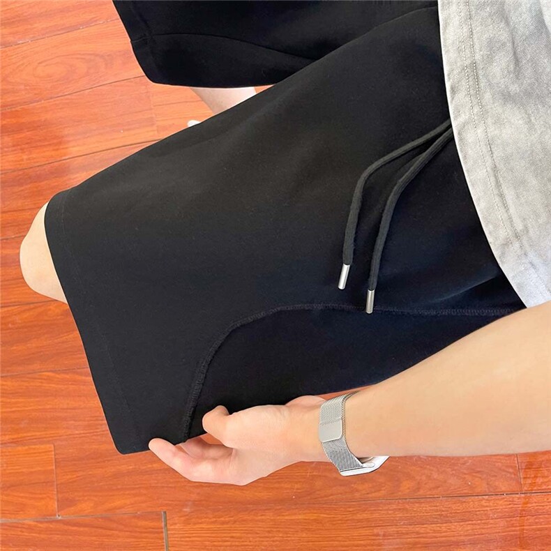 弧形结构铆钉设计夏季短卫裤男士潮流休闲五分裤宽松百搭P33,男装休闲裤,电商C306-1