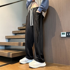 春季休闲裤男纯色宽松大斜纹针织运动裤DSA157-1-K9763-特P35