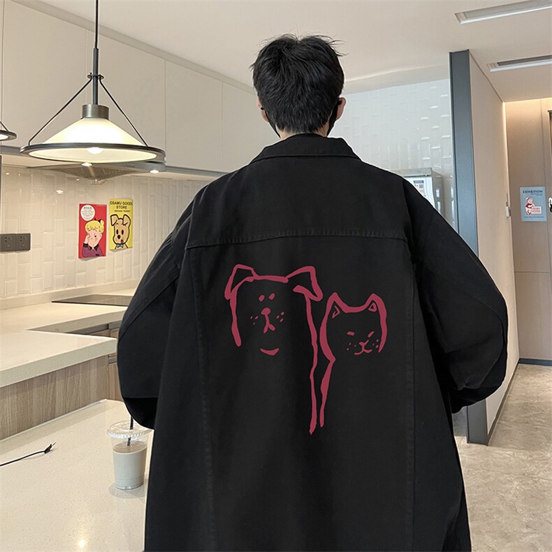 牛仔夹克男大码牛仔外套男茄克NJ77378-P60,男装工装外套,电商A040
