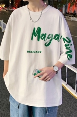 DX152P30港风情侣短袖青少年学生百搭休闲潮流宽松T，男装T恤，星座1204-3