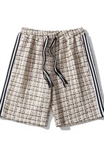 1白底短裤男大码M-5XL中性风男士中裤男潮流五分裤DK8797P40控59，男装牛仔裤，星座226-2