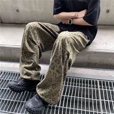 豹纹伞兵裤休闲裤阔腿裤折叠设计KG09，男装休闲裤，星座1116A-1（原606A）