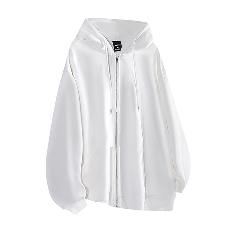 抖音得物高品质全棉二开380克重磅美式秋冬连帽开衫卫衣外套HM01，男装卫衣，电商A486