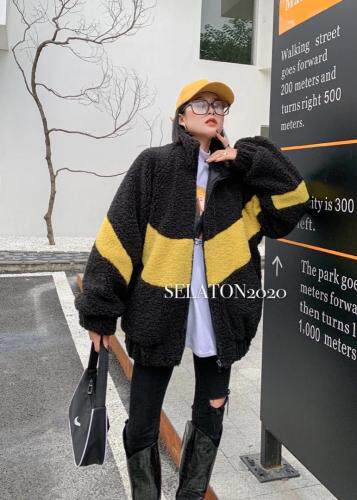 现货(加厚羊羔毛外套)，女装，雪蘭桐