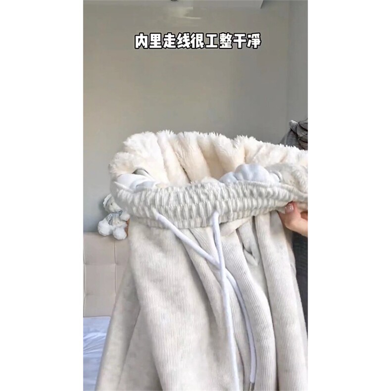 东北抗寒零下40度裤子男保暖羊羔绒巨厚卫裤加绒运动裤-WK02-P65,男装休闲裤,星座1007（原301D）