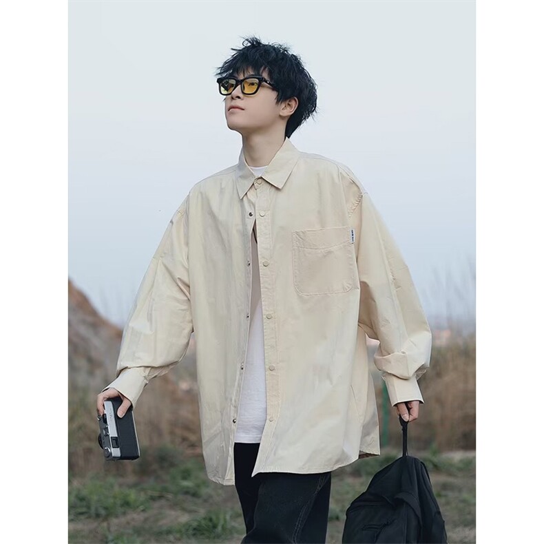 春夏季新款衬衫潮流慵懒男方领衬衫C330P35,男装衬衫,星座1116-2