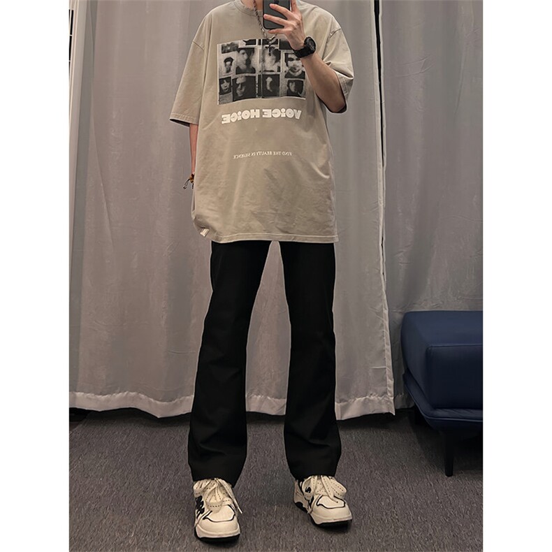弹力纯色微喇牛仔裤KZ06-P55,男装牛仔裤,星座310A-4