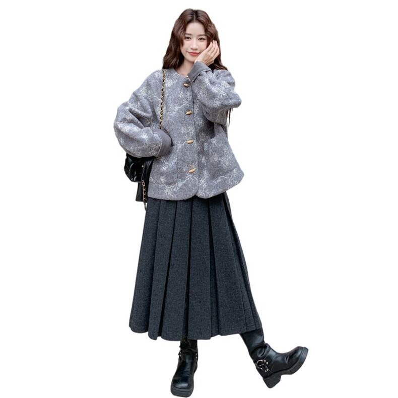 6896数据款大货已出羊毛呢提花外套P175K268,女装羊绒大衣,2D034