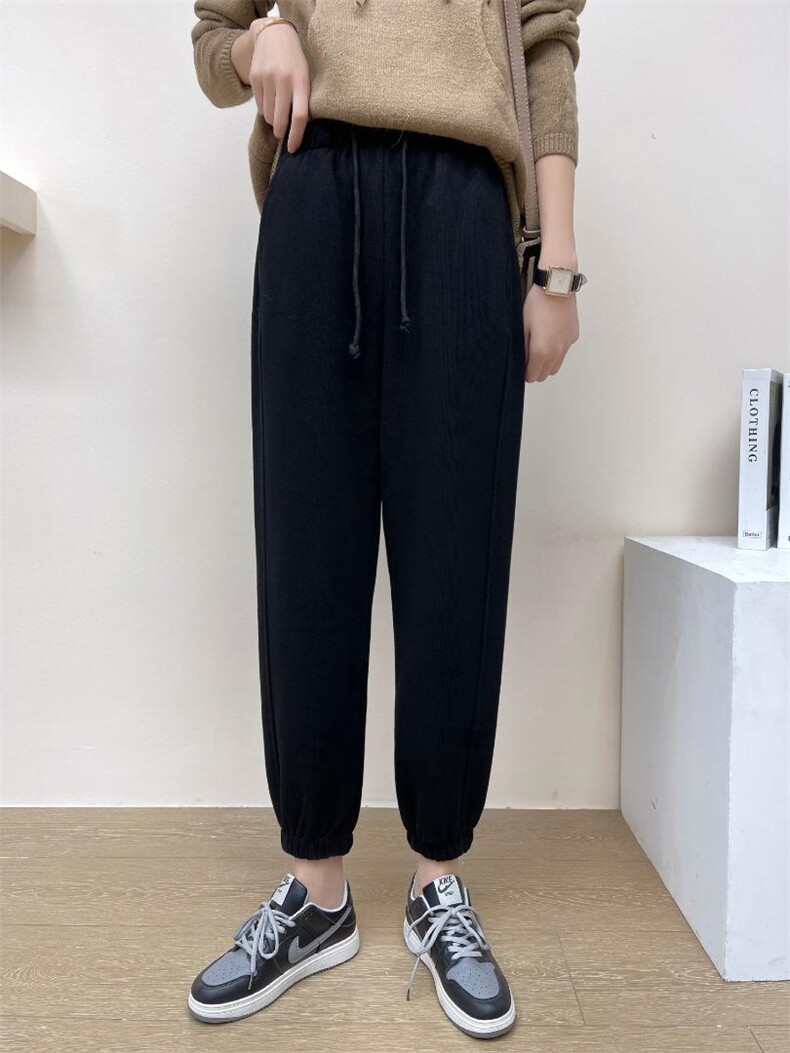 灯芯绒加厚光板休闲裤，女装休闲裤，Y·Z 羽倬
