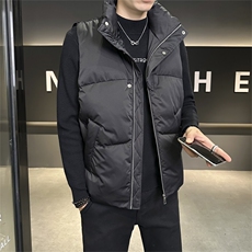 羽绒马甲男冬季店主风立领加厚保暖背心男士外穿坎肩YR8838-P135，男装背心/马甲，电商A413