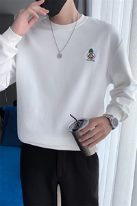 社会小伙卫衣男2025秋季新款潮牌刺绣长袖打底衫A313-1-78011-P50图片