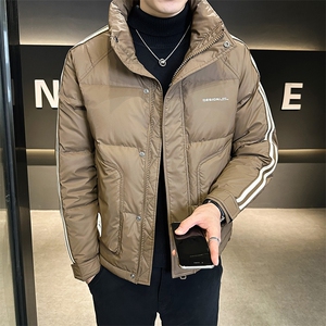 2025新款冬季男士羽绒服条纹加厚保暖外套 A313-6306-P100 特批图片