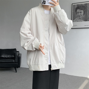 M-8XL春季棒球服外套男大码立领飞行员夹克潮牌休闲衣服JK001P65图片