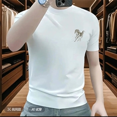 1506-1/TDX70541/P32男士印花纯棉短袖T恤时尚百搭休闲高品质潮牌，男装T恤，星座1506-1
