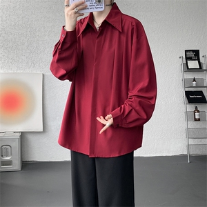 春秋男士衬衫外套韩版休闲长袖衬衫打底西装领四季可穿衬衫 P45图片
