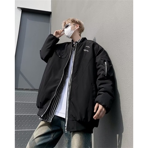 棒球服棉衣外套男冬季休闲潮内里夹棉金属装饰痞帅潮流棉服 JK762图片