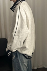 2026春现货立领卫衣外套男士宽松休闲绣花上衣A351-AW2529-P95，女装短外套，电商A351