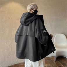 8XL-M特大码冲锋衣防水宽松工装风男夹克外套JK1306P90控118，男装夹克，电商D206-1