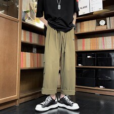 夏季高街ins垂坠感裤子美式街头滑板裤cityboy工装裤男K3341-P32，男装休闲裤，星座512-2