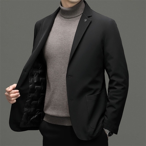 BZ8118主推西装羽绒服男士精品四面弹鸭绒85绒子含量单西羽绒图片
