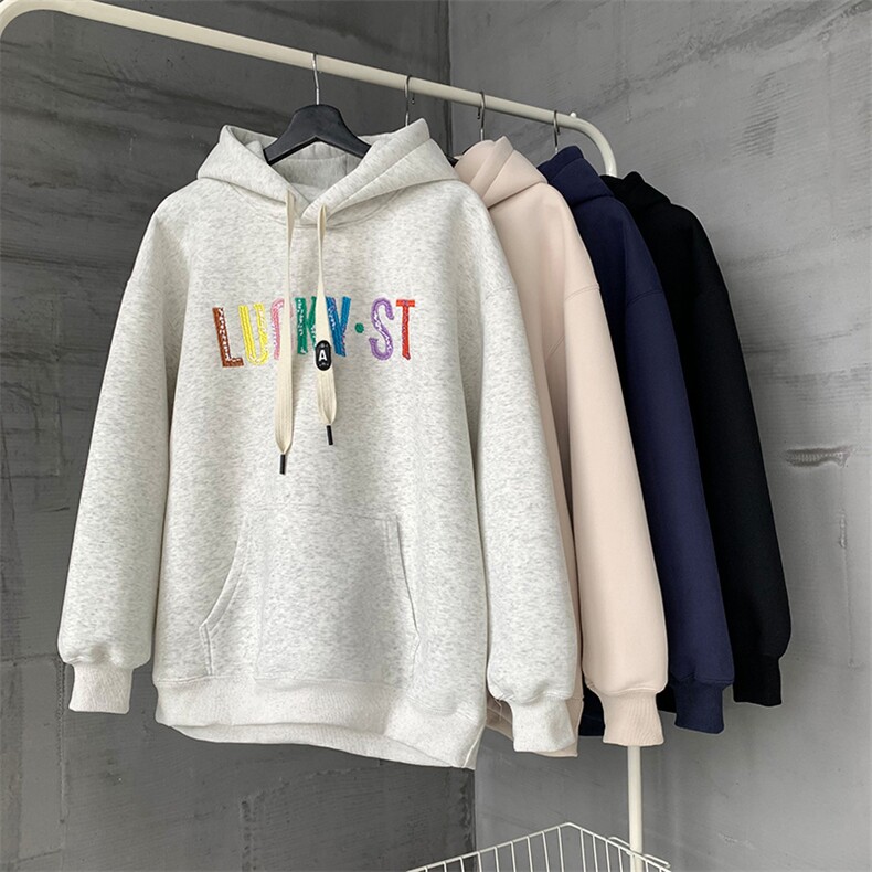 904-2-CD600-P55控88秋装重磅男女连帽卫衣彩色刺绣宽松外套中性,男装卫衣,星座904-2