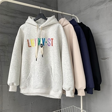 904-2-CD600-P55控88秋装重磅男女连帽卫衣彩色刺绣宽松外套中性，男装卫衣，星座904-2
