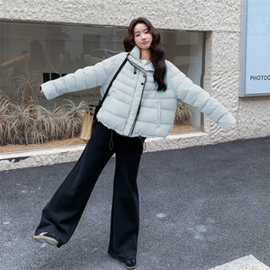 现货新款外套排骨款轻薄保暖休闲宽松女外套羽绒服图片