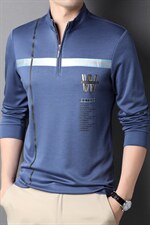 Q7545钱塘2020-2中青年男士春秋薄款时尚休闲帅气潮流T恤P82，男装T恤，钱塘207-2