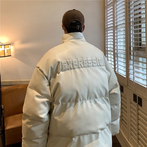 主推 冬装新品 钢印pu皮棉衣羽绒棉情侣棉服加厚外套 H786 P128男图片