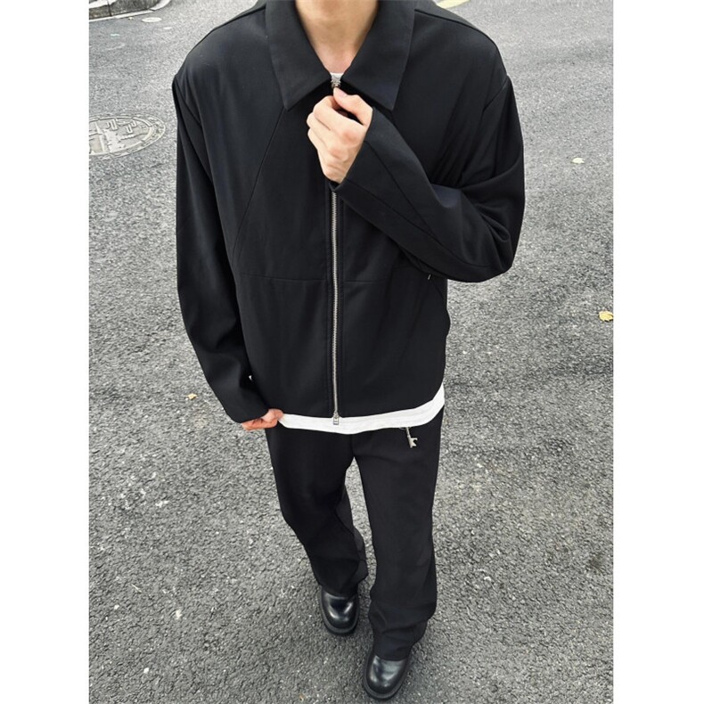 【有货】cleanfit黑色短款外套男高级感痞帅行政夹克Y165LL-特P55图片