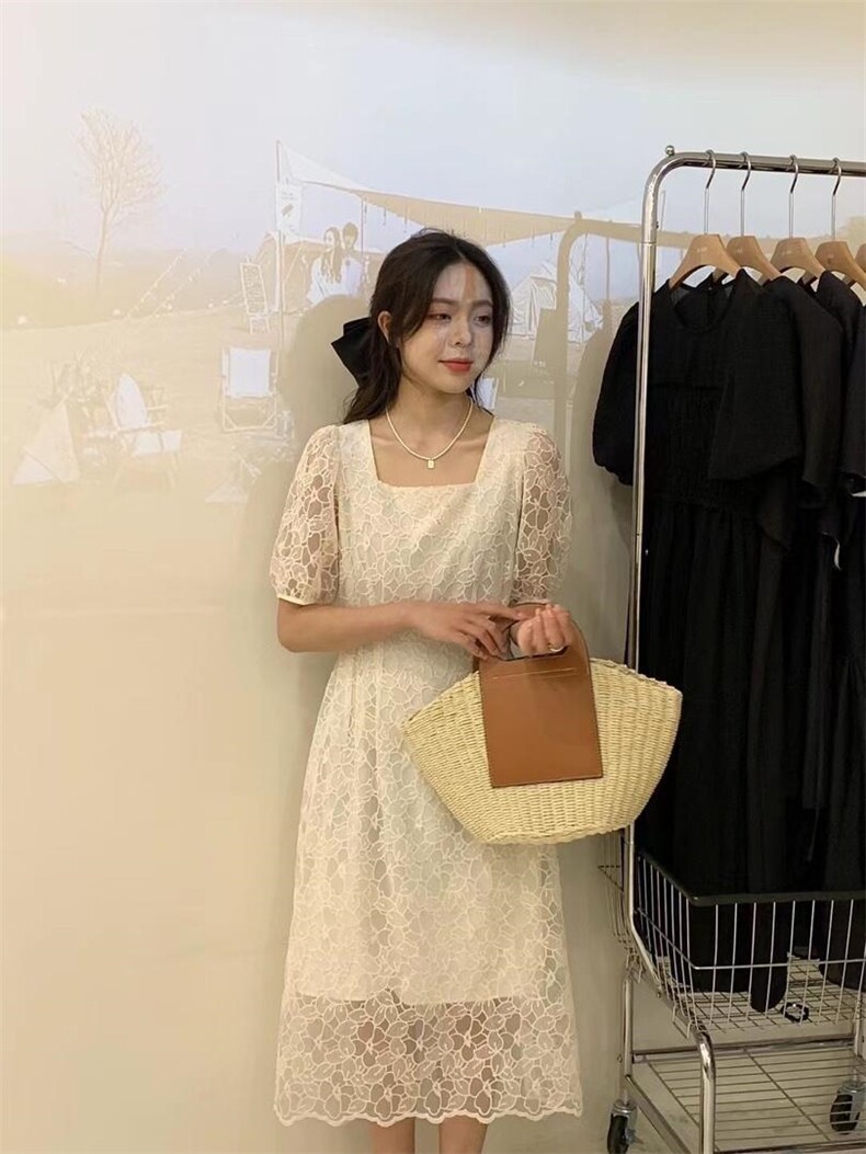 好看的蕾丝收腰连衣群重工，其它，欧妮卡蒂蔓