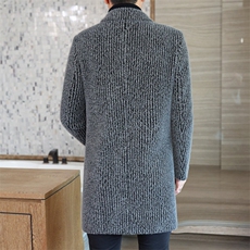 秋冬新款男士商务休闲西装领毛呢大衣中长款风衣外套A03P175控268，男装风衣，电商B226-2（原B217-2）