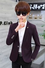 夜店酒吧男模小西装韩版修身潮流精神小伙西服单西潮外套，男装西服，星座509